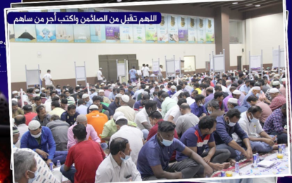 جانب من فعاليات مخيم افطار ودعوة بجمعية الراكه الدعوية